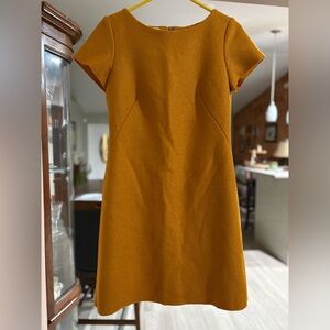 Chic Mustard Mini Dress